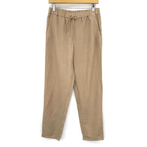 Eileen Fisher Linen Tencel Blend Pants Barrel Leg Women’s size XS Khaki Color